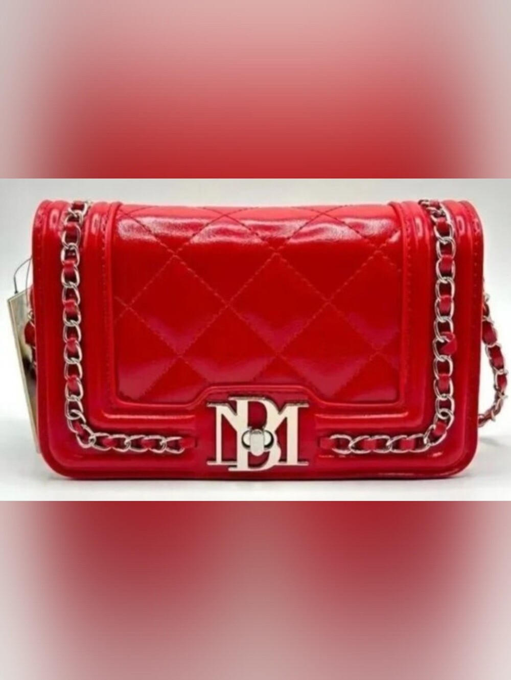 NWT Badgley Mischka Red Crossbody